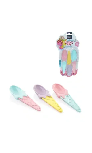 Karnaval Dondurma Kaşığı 3 Adet