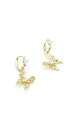 Kelebek Küpe - Altın