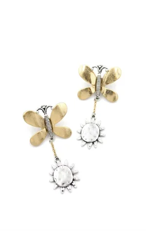 Kelebek Küpe - Altın