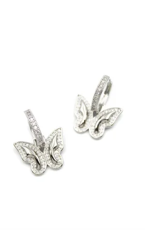 Kelebek Küpe - Gümüş