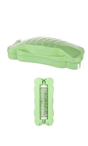 Kelebek Tasarımlı Tek Fırçalı Gırgır 17x7x4 cm Yeşil