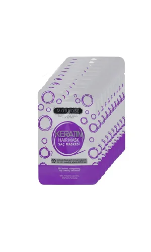 Keratin Saç Maskesi 25 ML (24 ADET) - Yıpranmış Saçlar İçin - mrfs