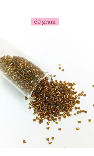 Kesme Cam Boncuk 2mm - 60 Gram - Koyu Kahverengi - BNC372