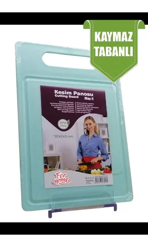 Kesme Tahtası Kaydırmaz Plastik Kesme Sunum Tahtası Pratik Kesim Panosu 160x245 Mm Royaleks-FR-107