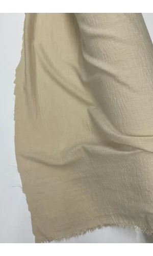 Keten Kumaş - Organik Kumaş - Perde Kumaşı - Ince Keten - Kıyafet Için Kumaş Örtü Bej 80