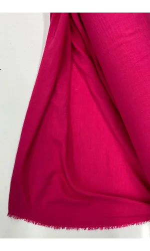 Keten Kumaş - Organik Kumaş - Perde Kumaşı - Ince Keten - Kıyafet Için Kumaş Örtü Fuşya 73