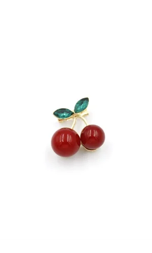 Kiraz Broş - Kırmızı