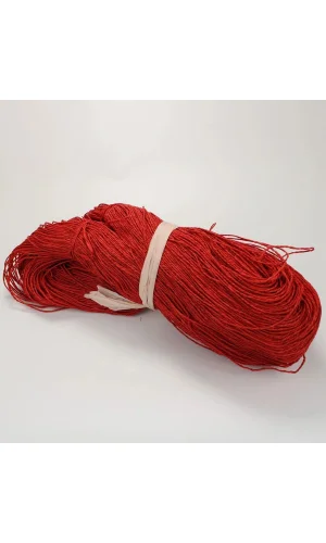 Kırmızı Renk Çile Kağıt İp Çanta Ipi Supla Ipi  No:78 - (550-600 gr)