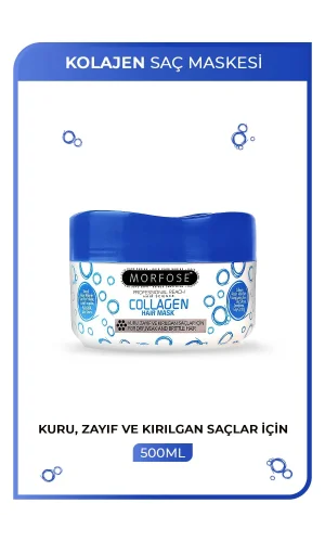 Kolajen Saç Maskesi 500 ML - Zayıf ve Kırılgan Saçlar İçin - mrfs