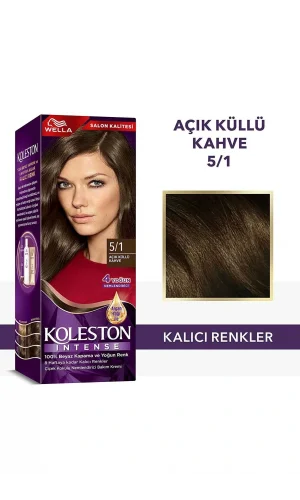 Koleston Intense Saç Boyası 5/1 Ekstra Küllü Kahve - Salon Kalitesi