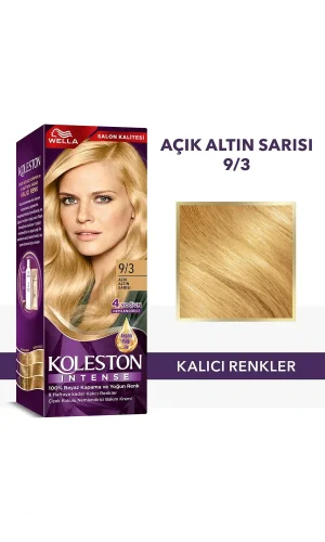Koleston Intense Saç Boyası 9/3 Açık Altın Sarısı - Salon Kalitesi