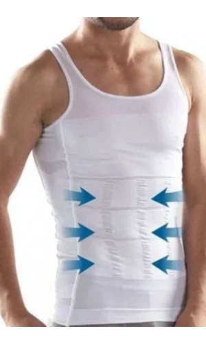 Korseli Erkek Atlet - 500 Beyaz