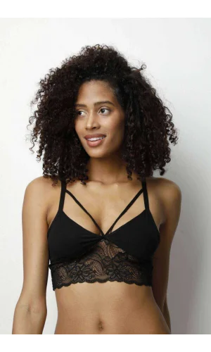 Kota 2 Adet Siyah Dantelli Büstiyer