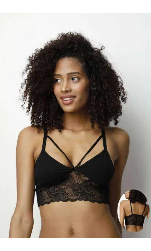 Kota 3 Adet Siyah Dantelli Büstiyer