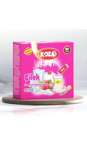 Koza Tek İçimlik Çilek Aromalı Toz İçecek 50li