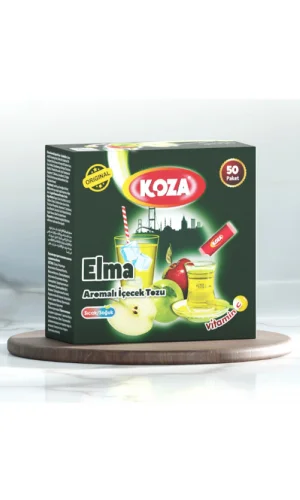 Koza Tek İçimlik Elma Aromalı Toz İçecek 50li