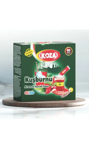 Koza Tek İçimlik Kuşburnu Aromalı Toz İçecek 50li