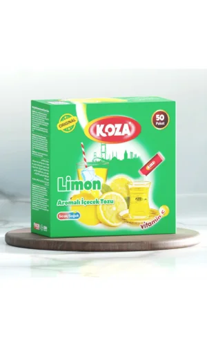 Koza Tek İçimlik Limon Aromalı Toz İçecek 50li