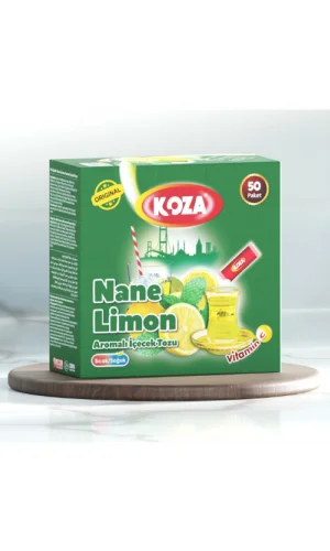 Koza Tek İçimlik Nane Limon Aromalı Toz İçecek 50li