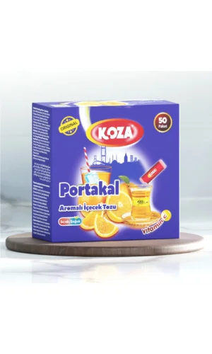 Koza Tek İçimlik Portakal Aromalı Toz İçecek 50li