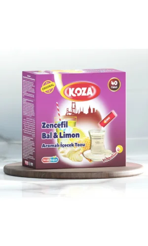 Koza Tek İçimlik Zencefil Bal Limon Aromalı Toz İçecek 40lı
