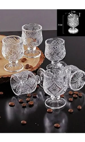 Kristal Kahve Yanı Bardağı 6lı Royaleks-R1720
