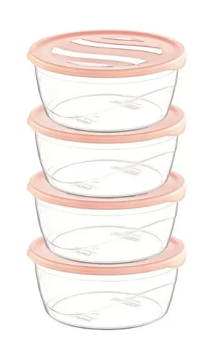 Krizma Yuvarlak Saklama Kabı 4 Lü No:1 Royaleks-ÇNK2153