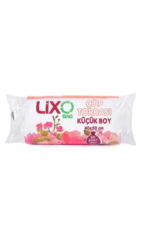 Küçük Boy Çöp Torbası 40 x 50 cm 30 Lu Rulo x 1 Paket = 30 Adet (Şeffaf)