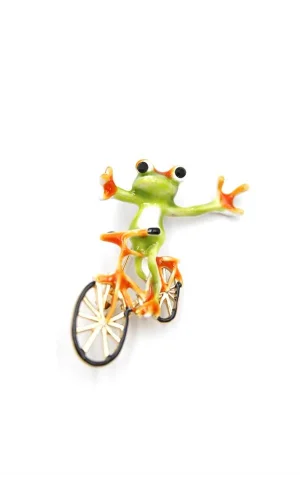 Kurbağa Broş - Yeşil