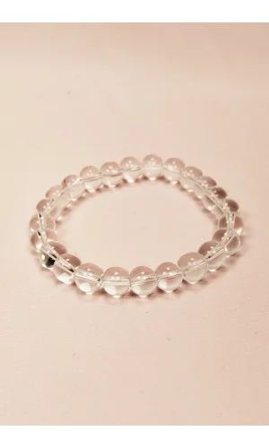 Kuvars Doğal Taş Bileklik Kutulu