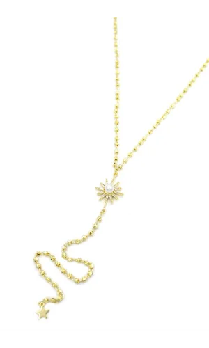 Kuzey Yıldız Y Kolye - Altın