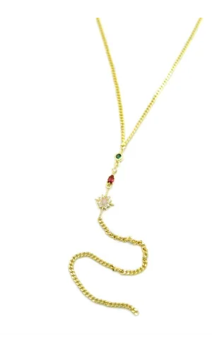 Kuzey Yıldız Y Kolye - Altın