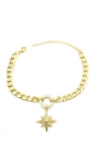 Kuzey Yıldızı Bileklik - Altın