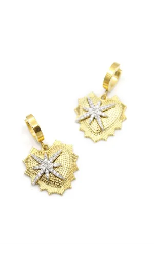 Kuzey Yıldızı  Küpe - Altın