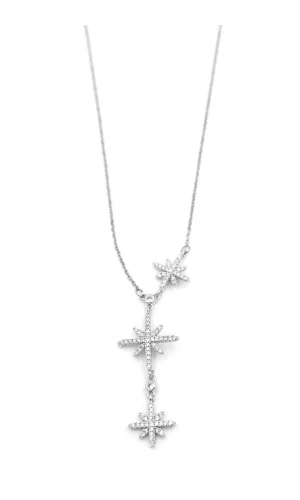 Kuzey Yıldızı Y Kolye - Gümüş