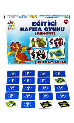 Laço Puzzle Lc022 Eğitici Hafıza Oyunu Şirin Hayvanlar