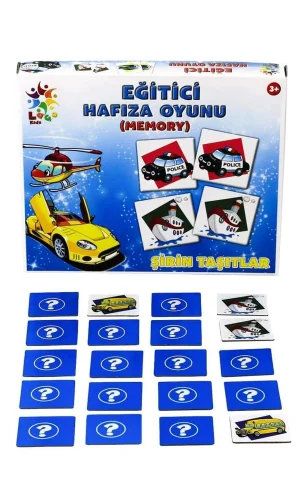 Laço Puzzle Lc023 Eğitici Hafıza Oyunu Sevimli Taşıtlar