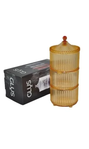 Lanus 3 Parça Small Küçük Drajelik Şekerlik Royaleks-EMN3448