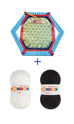 Lifmatik Lif Örme Seti Dokuma Tezgahı ve Lif İpi S1