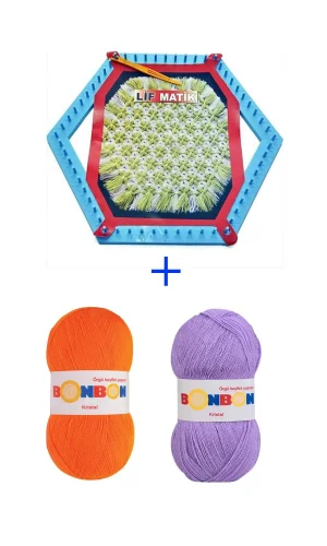 Lifmatik Lif Örme Seti Dokuma Tezgahı ve Lif İpi S3