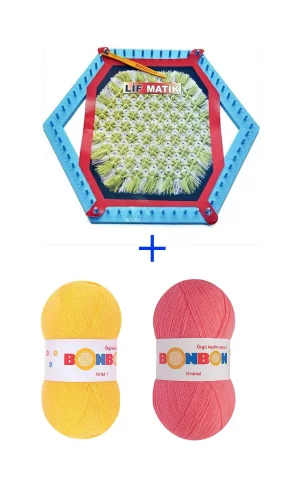 Lifmatik Lif Örme Seti Dokuma Tezgahı ve Lif İpi S4