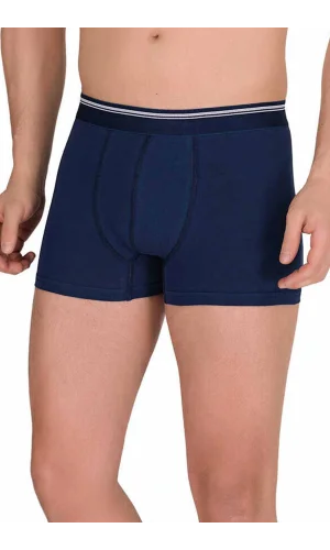 Likralı Erkek Büyük Beden Boxer Şort Lacivert 1097B