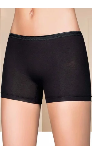 Likralı Kadın Boxer Siyah 2101B