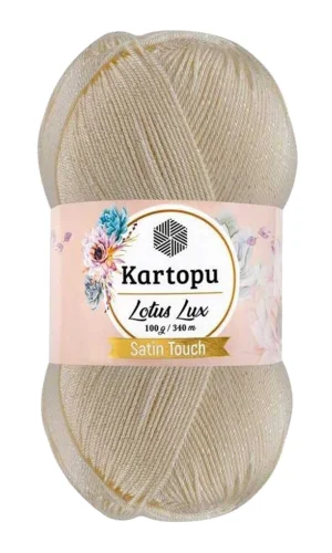 Lotus Lux Bikini Büstiyer Bluz Simli Örgü İpi K025 Krem