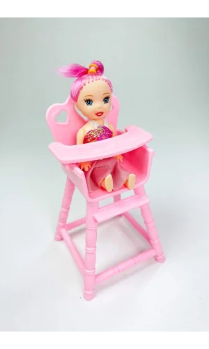 Mama Sandalyeli Parmak Bebek 16 cm