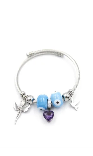 Melek Charm Bilezik - Gümüş