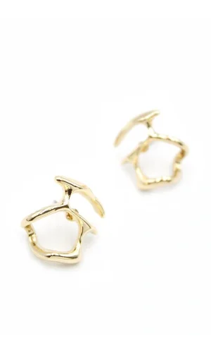 Metal Küpe - Altın