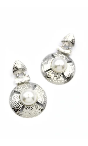 Metal Küpe - Gümüş