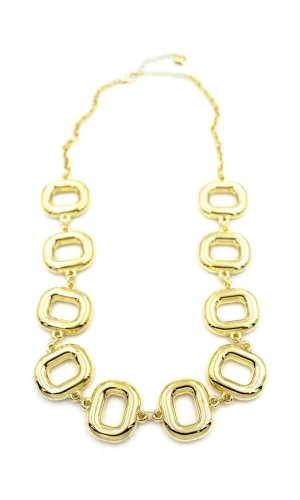 Metal Şekilli Kolye - Altın