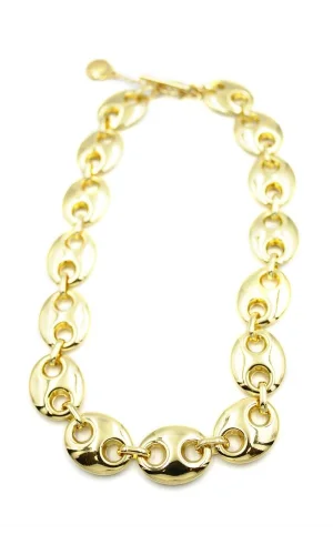 Metal Şekilli Kolye - Altın